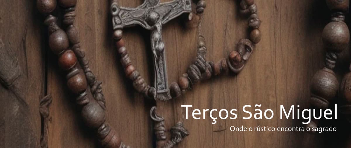 Terços artesanais Terços de Corda São Miguel
